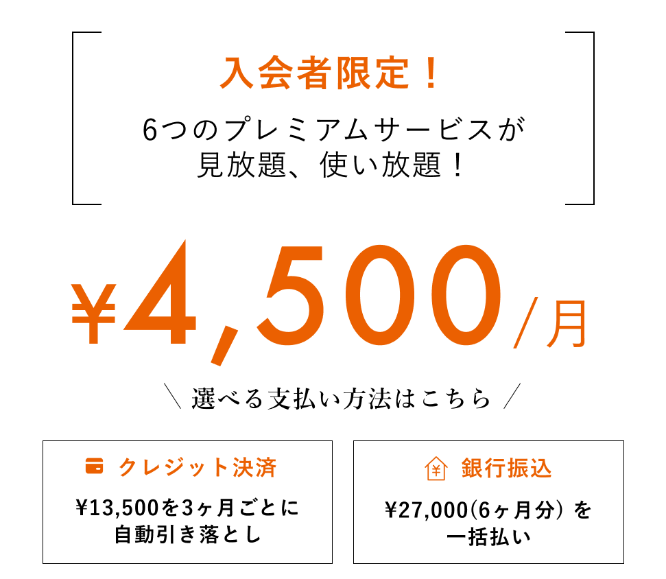 4500円/月